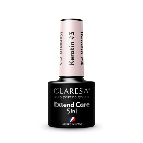 CLARESA Baza pod lakier hybrydowy Extend Care 5in1 Keratin - 3  5g