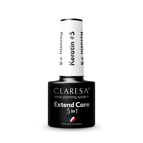 CLARESA Baza pod lakier hybrydowy Extend Care 5in1 Keratin - 5  5g