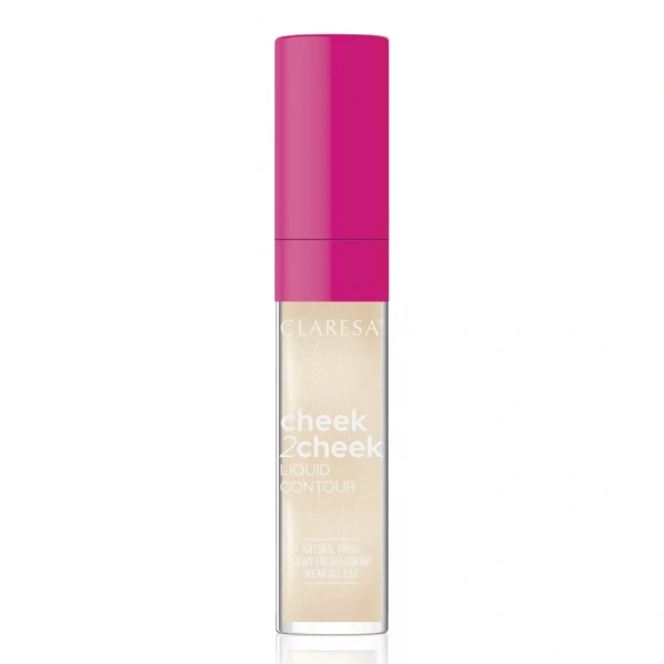 CLARESA Cheek2Cheek Rozświetlacz w płynie 01 Crystal Light 7g
