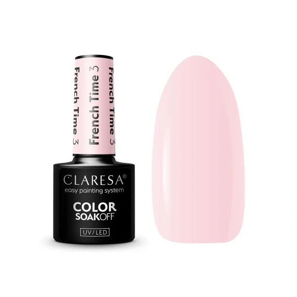 CLARESA Lakier hybrydowy do paznokci FRENCH TIME - 3  5g