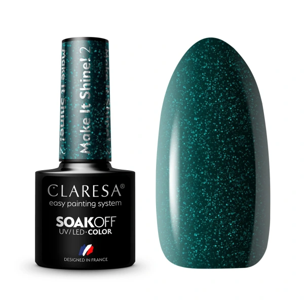 CLARESA Lakier hybrydowy do paznokci MAKE IT SHINE! - 2  5g