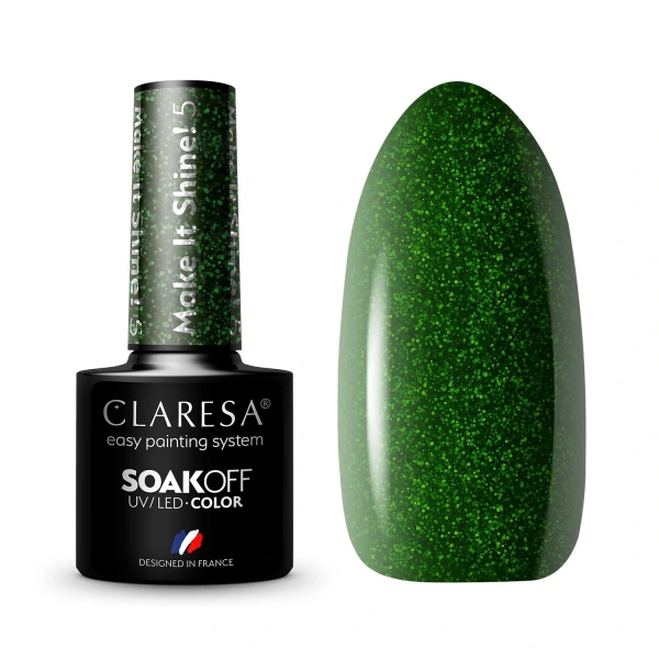 CLARESA Lakier hybrydowy do paznokci MAKE IT SHINE! - 5  5g
