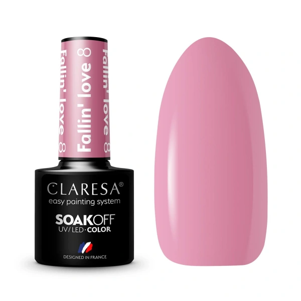 CLARESA Lakier hybrydowy Fallin` Love nr 8  5g