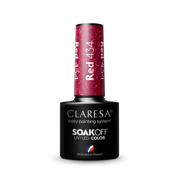 CLARESA Lakier hybrydowy Red nr 434 5g