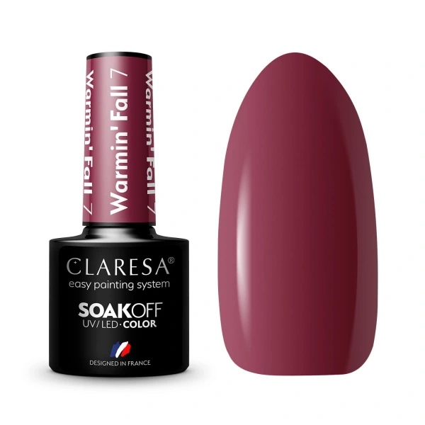 CLARESA Lakier hybrydowy Warmin`Fall nr 7  5g