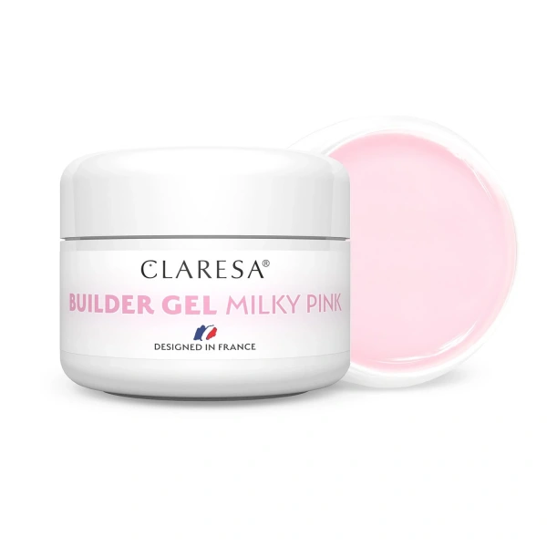 CLARESA Żel budujący do paznokci Builder - Milky Pink 15g