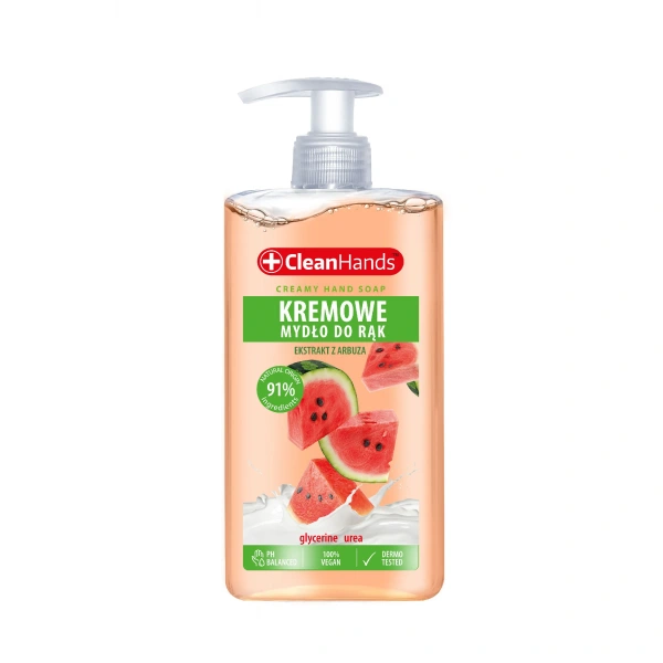 CLEAN HANDS Kremowe mydło w płynie arbuzowe 300 ml