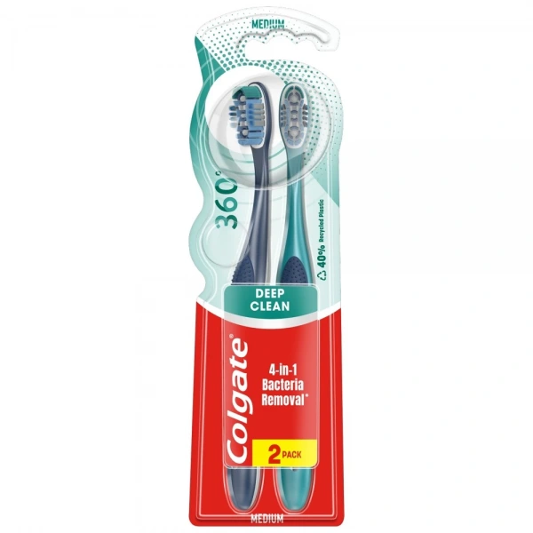 COLGATE Szczoteczka do zębów 360 Deep Clean medium  1op.-2szt