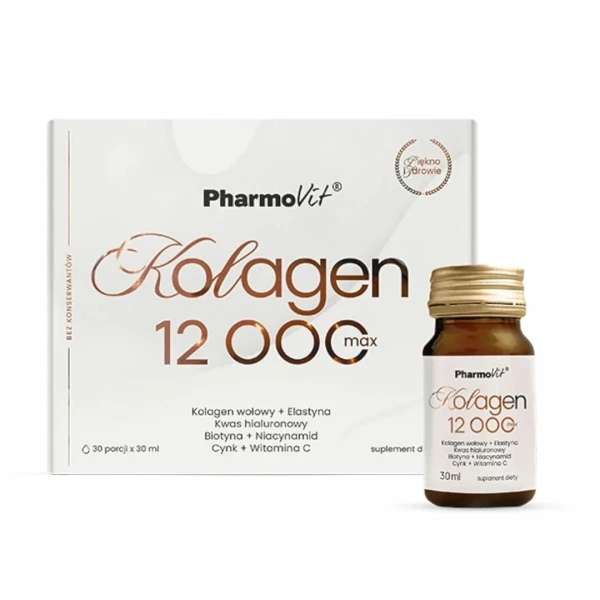 Collagen (12 000 mg) shot bezglutenowy 30 ml - pharmovit