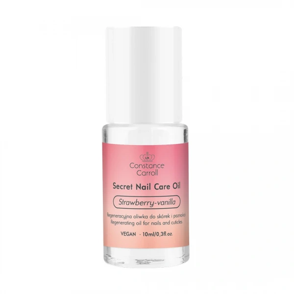 CONSTANCE CARROLL Secret Nail Care Oil Regeneracyjna Oliwka do skórek i paznokci - Strawberry&Vanilla 10ml