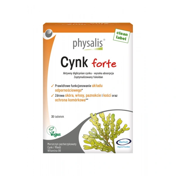 Cynk forte 30 tabletek - physalis