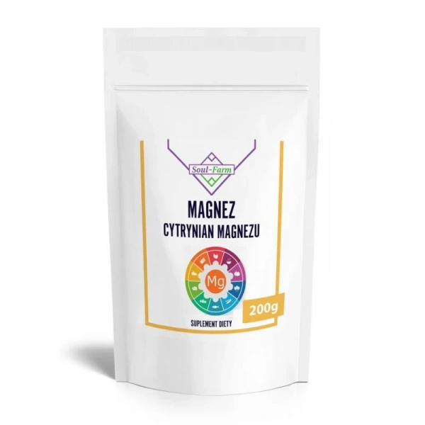 Cytrynian magnezu proszek 200 g - soul farm