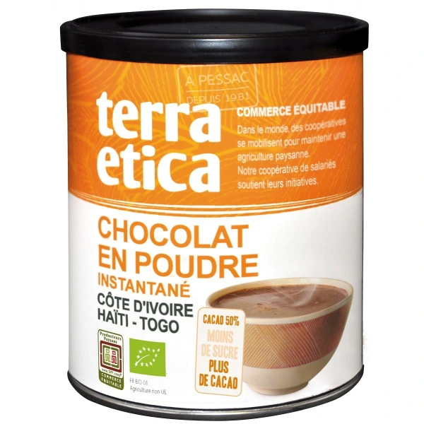 Czekolada do picia - 50 % kakao fair trade bio 425 g - terra etica