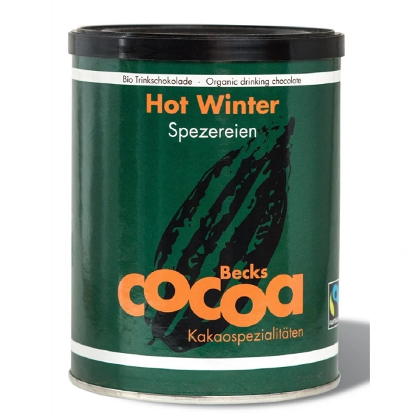 Czekolada do picia hot winter fair trade bezglutenowa bio 250 g - becks cocoa