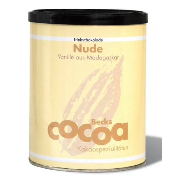 Czekolada do picia waniliowa fair trade bezglutenowa bio 250 g - becks  cocoa