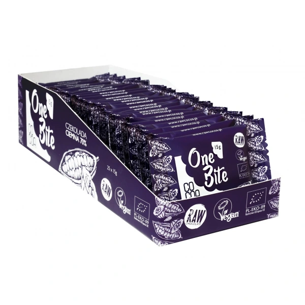 Czekolada gorzka 70 % bio 15 g - cocoa (one bite)