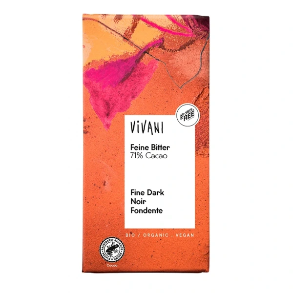 Czekolada gorzka 71 % bio 100 g - vivani