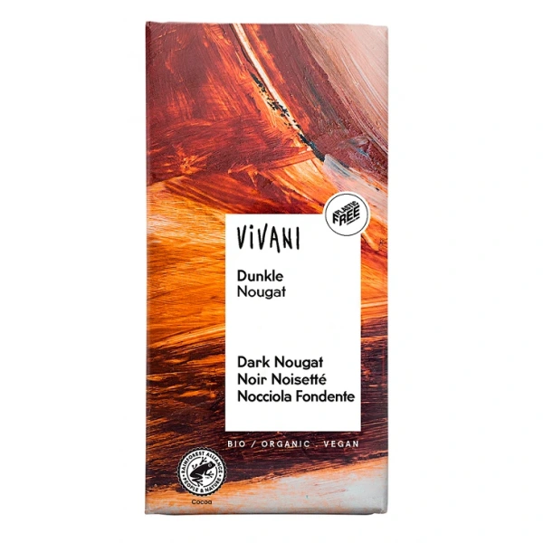 Czekolada gorzka nugatowa bio 100 g - vivani