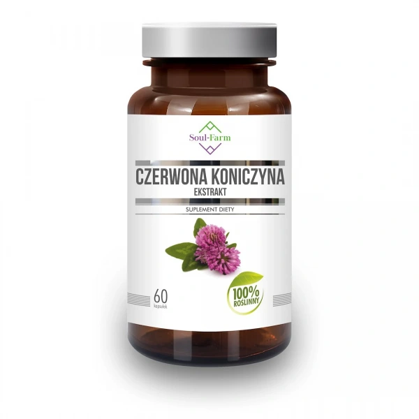 Czerwona koniczyna ekstrakt (300 mg) 60 kapsułek - soul farm