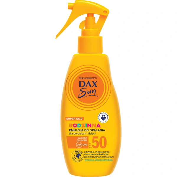Dax Sun Rodzinna Emulsja do opalania dla dorosłych i dzieci SPF50  200ml