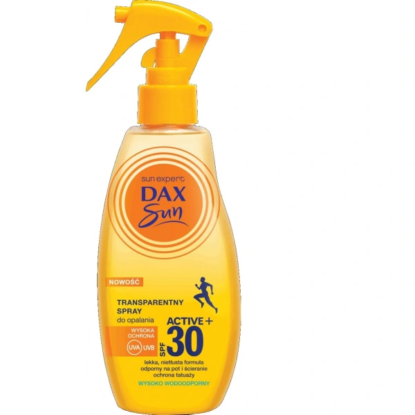 Dax Sun Transparentny Spray do opalania Active+ SPF30  200ml