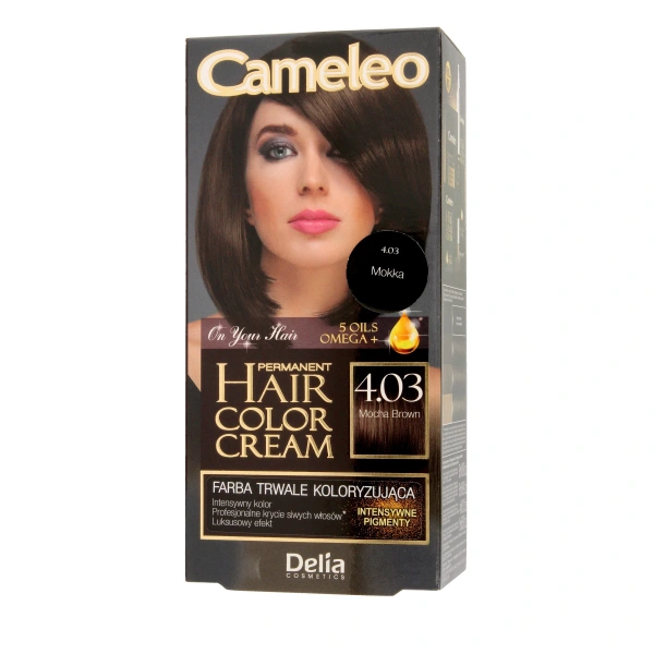DELIA COSMETICS CAMELEO OMEGA Farba permanentna 4.03  Mocha Brown