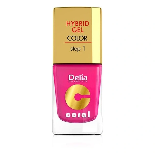 Delia Cosmetics Coral Hybrid Gel Emalia do paznokci nr 03 róż 11ml