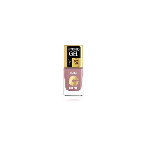Delia Cosmetics Coral Hybrid Gel Emalia do paznokci nr 44 tea rose 11ml