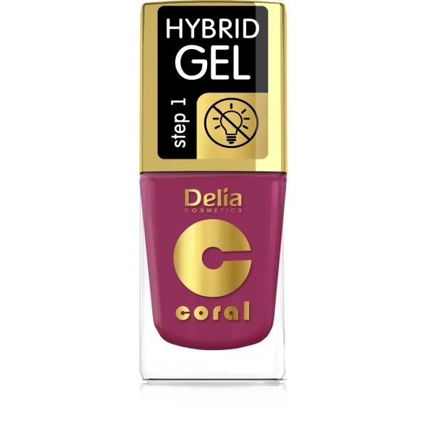 DELIA COSMETICS Coral Hybrid Gel Emalia do paznokci nr 71 11ml