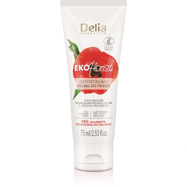 DELIA COSMETICS Eko Florist Oczyszczający peeling do twarzy Mak 75ml