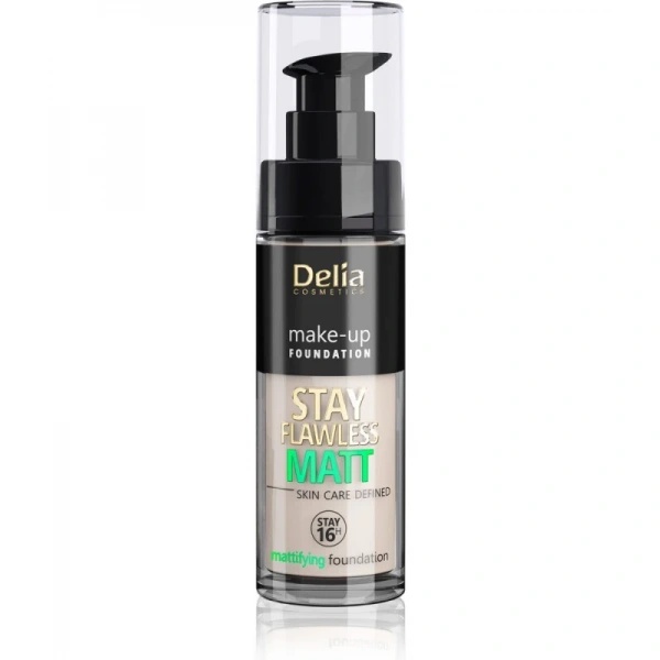 Delia Cosmetics Stay Flawless Matt Podkład matujący 16H nr 403 Vanille 30ml