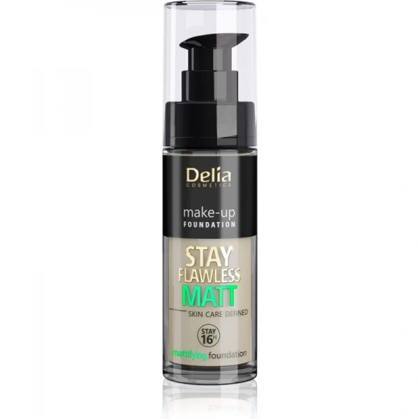 Delia Cosmetics Stay Flawless Matt Podkład matujący 16H nr 404 Cashmere 30ml
