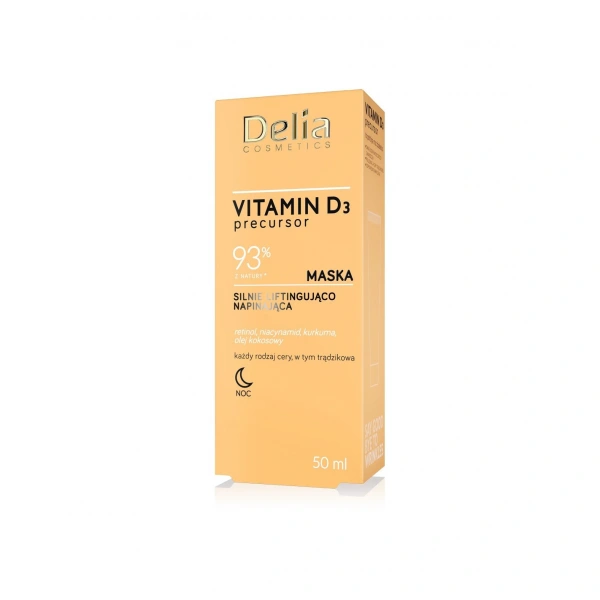 Delia Cosmetics Vitamin D3 Silnie Liftingująca Maska napinająca na noc 50ml