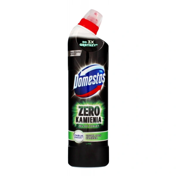 DOMESTOS Zero Kamienia Żel do toalet Lime 750 ml