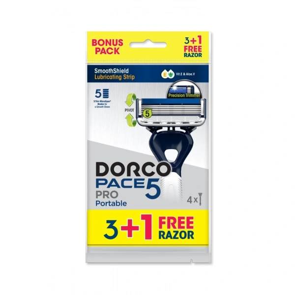 DORCO Maszynka jednorazowa do golenia Pace 5 ostrzowa 3+1
