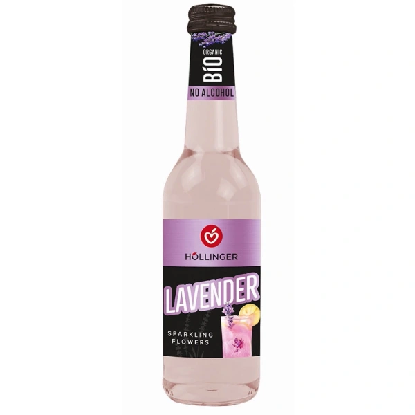 Drink musujący bezalkoholowy o smaku lawendy bio 330 ml - hollinger