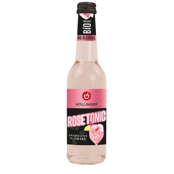 Drink musujący bezalkoholowy rose tonic bio 330 ml - hollinger