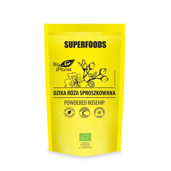 Dzika róża sproszkowana bio 150 g - bio planet