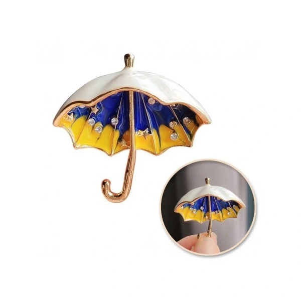 ECARLA Broszka ozdobna - Parasol BZ160