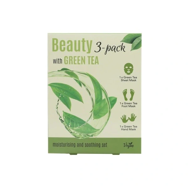 ECHOLUX Beauty 3w1 Green Tea Zestaw maseczek do ciała