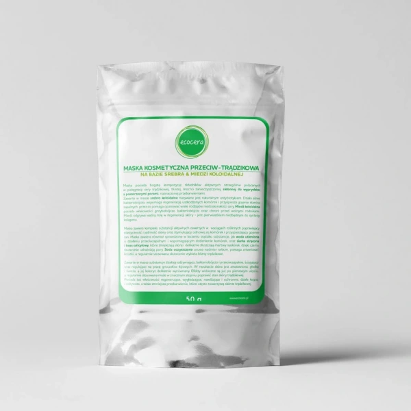 ECOCERA maska przeciwtrądzikowa srebro&miedź 50g