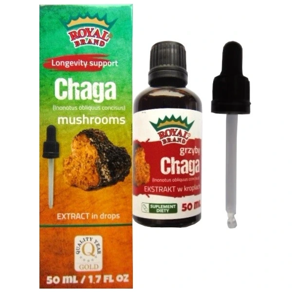 Ekstrakt z grzybów chaga 50 ml - royal brand