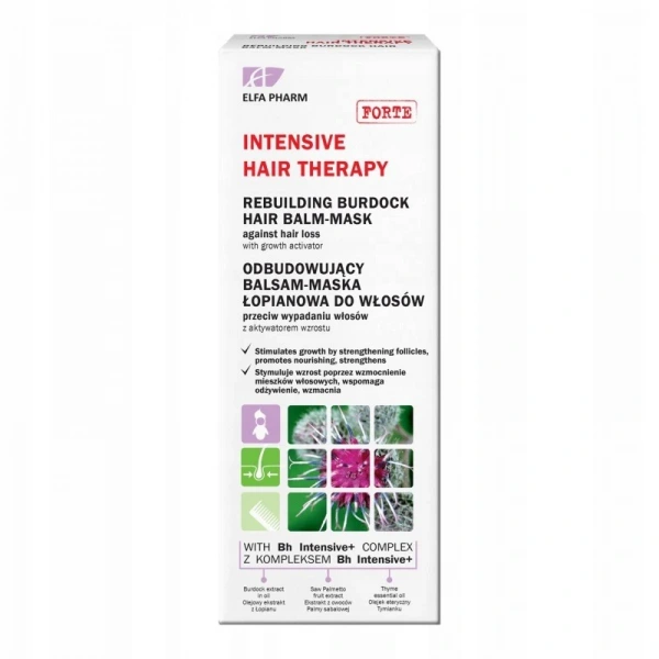 ELFA INTENSIVE Maska Łopianowa przeciw wypadaniu włosów 200 ml