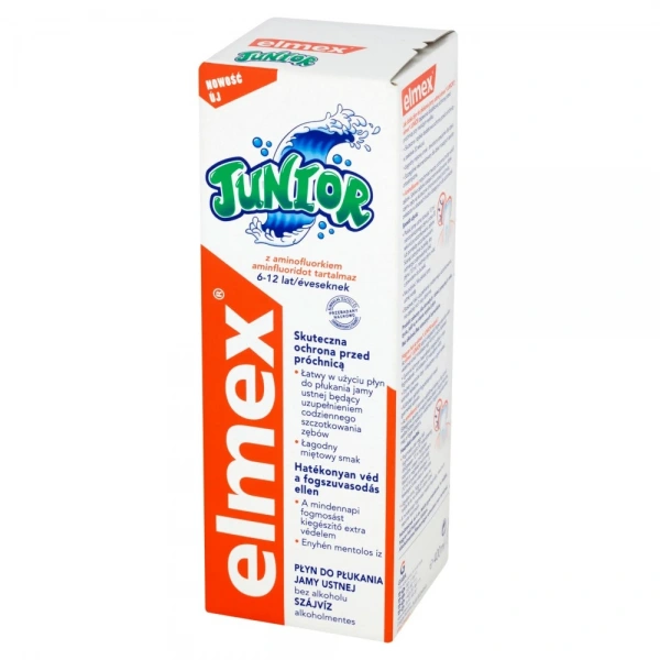 Elmex Junior Płyn do płukania jamy ustnej dla dzieci 6-12 lat  400ml