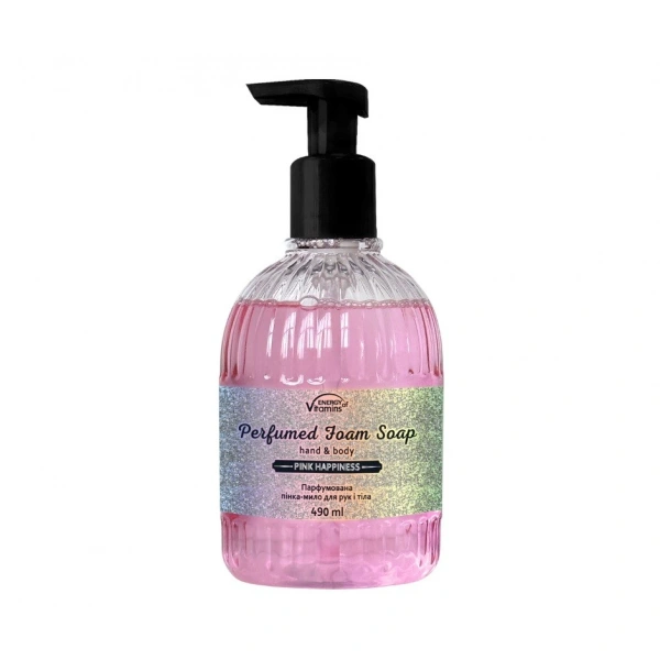 ENERGY OF VITAMINS Perfumowana pianka do mycia rąk i ciała Pink Heppiness 490 ml