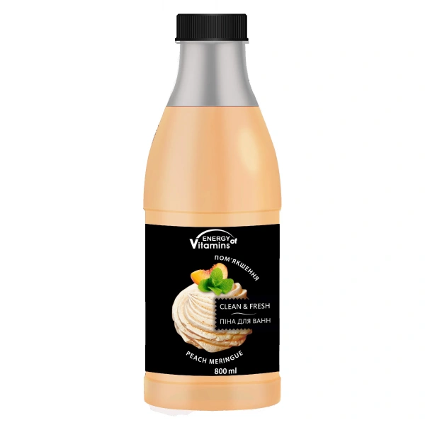 ENERGY OF VITAMINS Pianka do kąpieli Peach Meringue 800 ml