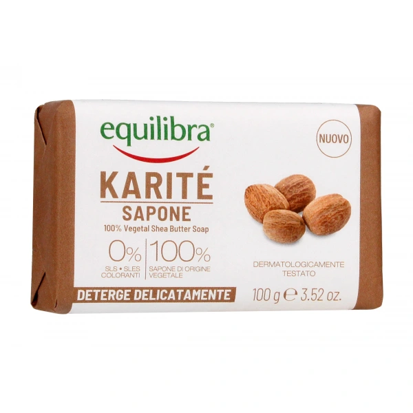 Equilibra Karite Mydło w kostce z masłem Shea 100g