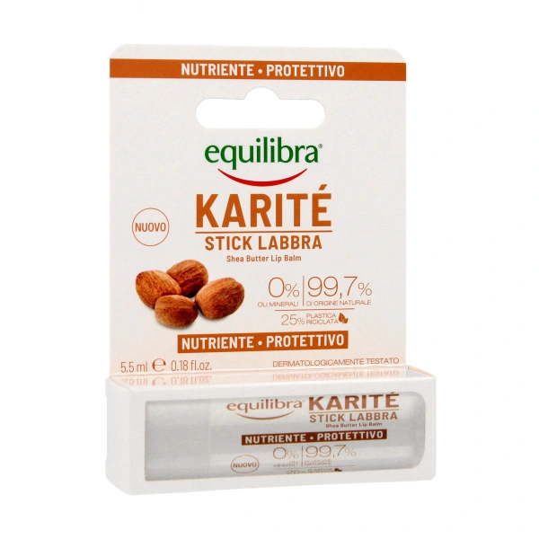 Equilibra Karite Ochronny Sztyft do ust z masłem Shea 5.5ml