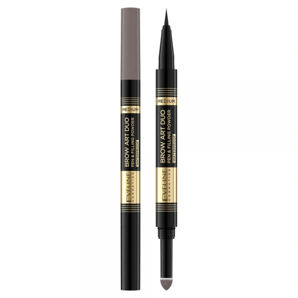 EVELINE Brow Art Duo Kredka do brwi 2w1 Medium