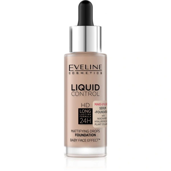 EVELINE Liquid Control HD Podkład do twarzy nr 035 Natural Beige 32 ml